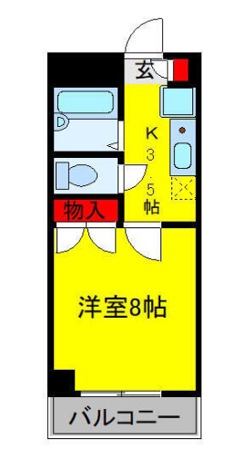 メゾン伊佐司 208号室 間取り