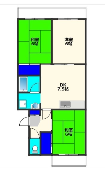 グランドメゾン東船橋 502号室 間取り