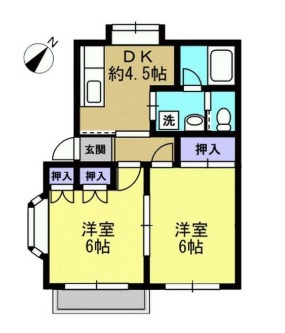 アークヒル 201号室 間取り