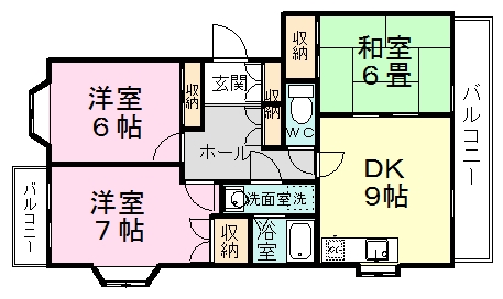 サンマノワ 301号室 間取り