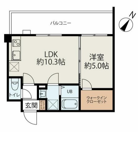 コネクトパークヒルズ南初富 402号室 間取り