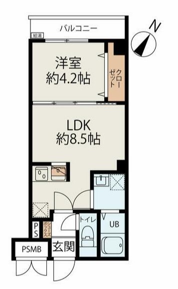 コネクトパークヒルズ南初富 102号室 間取り