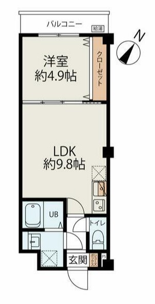 コネクトパークヒルズ南初富 305号室 間取り