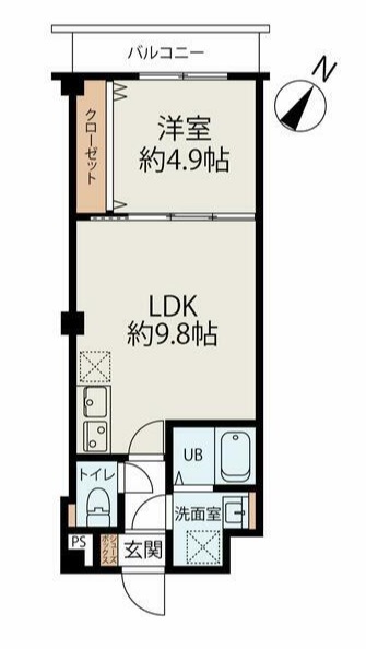 コネクトパークヒルズ南初富 303号室 間取り