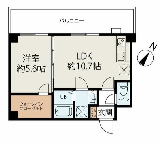 コネクトパークヒルズ南初富 401号室 間取り