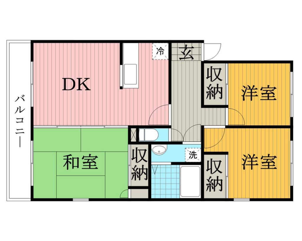 ベルデ高津 201号室 間取り