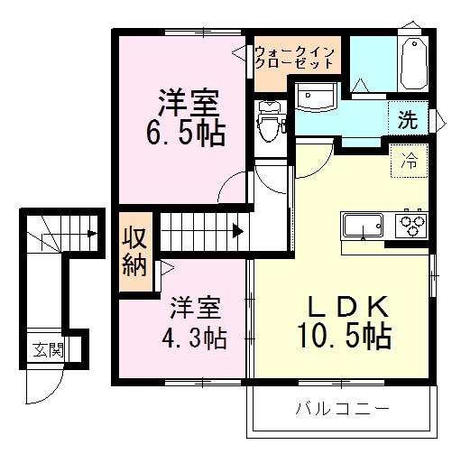 アトリオエクセレンス 202号室 間取り