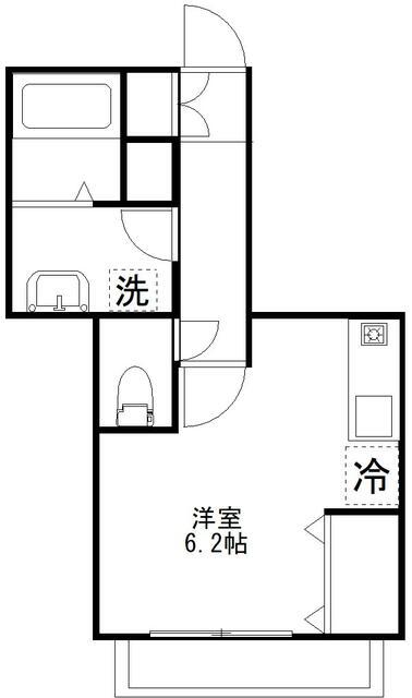 Ｖ－ｒｏｏｍ１ 101号室 間取り