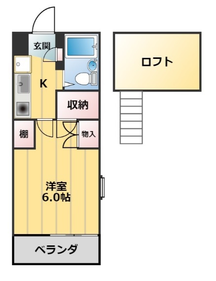 ジュネパレス習志野第１７ 203号室 間取り