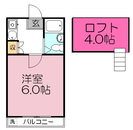 キャッスル勝田台 101号室 間取り