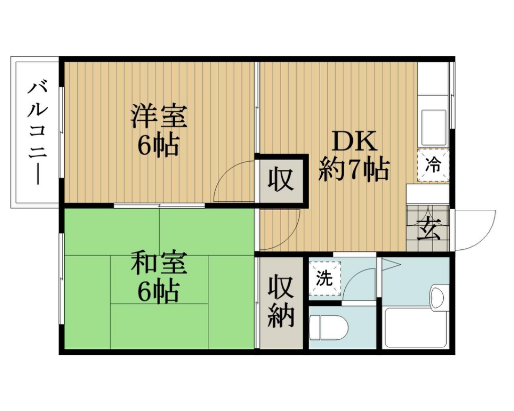 グランデュール芝山 102号室 間取り