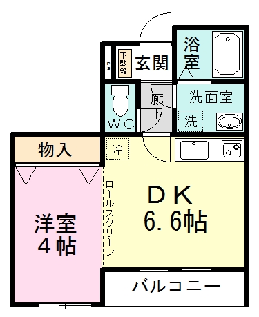 メゾン習志野Ⅱ 202号室 間取り