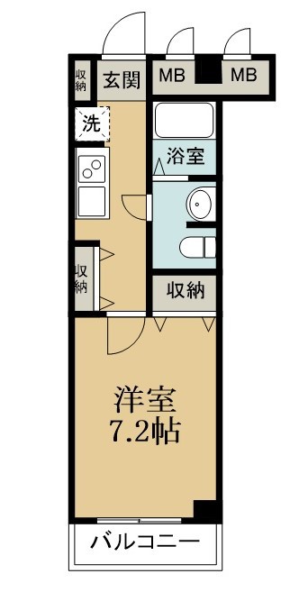 アロー坪井３３番館 302号室 間取り