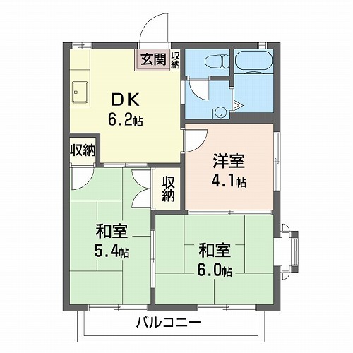 ドエル２２ 201号室 間取り