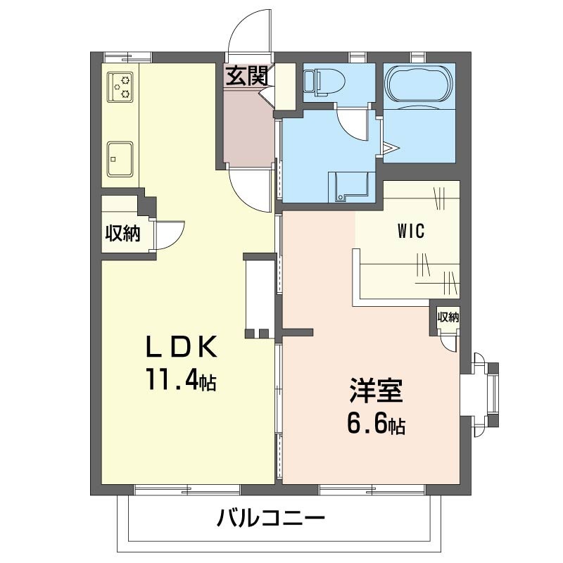ドエル２２ 201号室 間取り