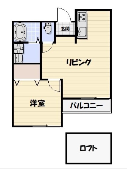 Ｌｉｋｅｓ飯山満町Ｂ棟 203号室 間取り