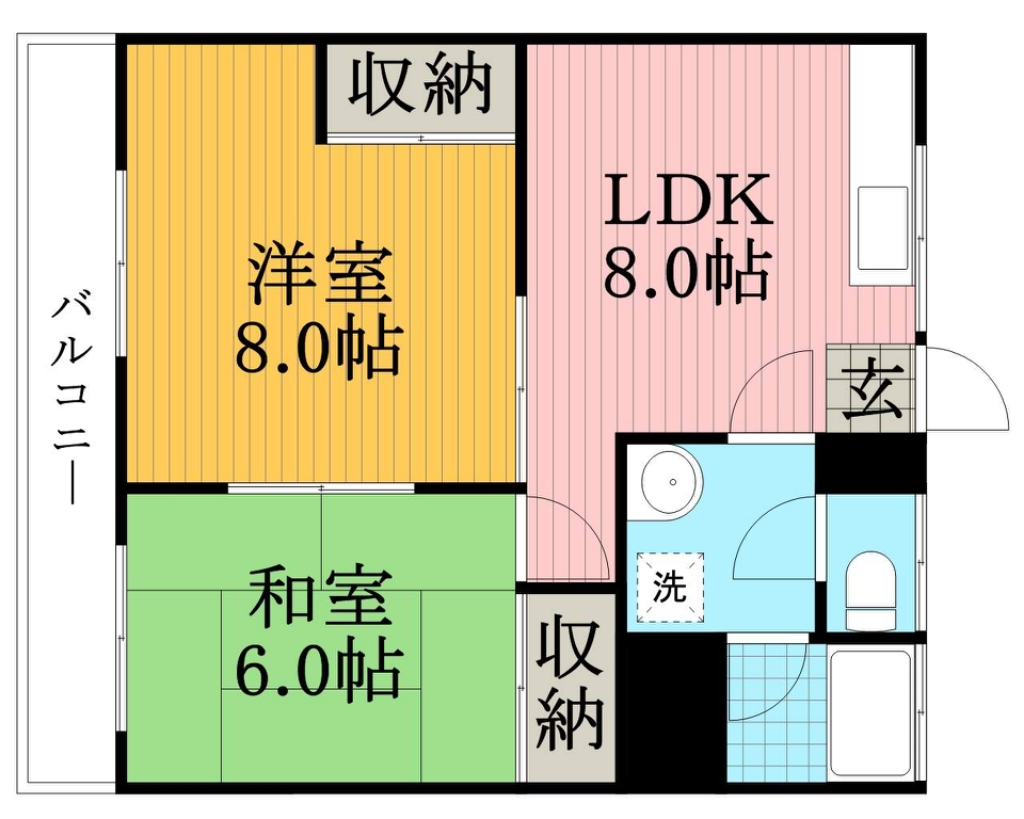 コーポ菅野 302号室 間取り