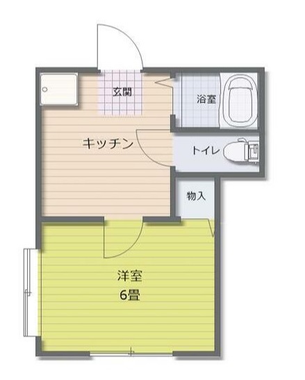ラフィーヌヤマト 101号室 間取り