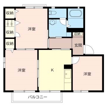 スカイメゾンＡ 202号室 間取り