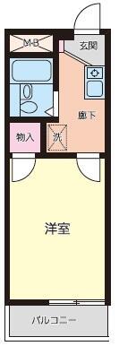 ＶｉｌｌａｇｅＨｏｕｓｅ八千代２９６Ｂ棟（ヴィレッジハウス 303号室 間取り