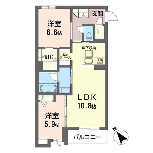 ＨＳ八千代 105号室 間取り