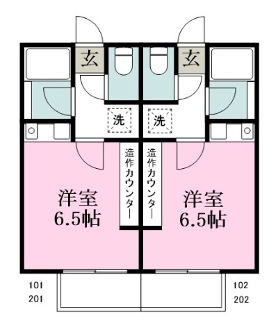 ＬＩＴ大和田新田 101号室 間取り