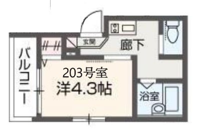 メルディア二和西４丁目 303号室 間取り