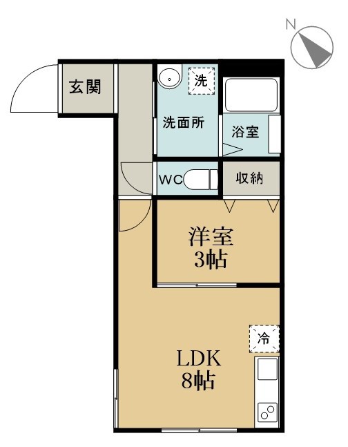 Ｆｌａｔ八千代村上 103号室 間取り
