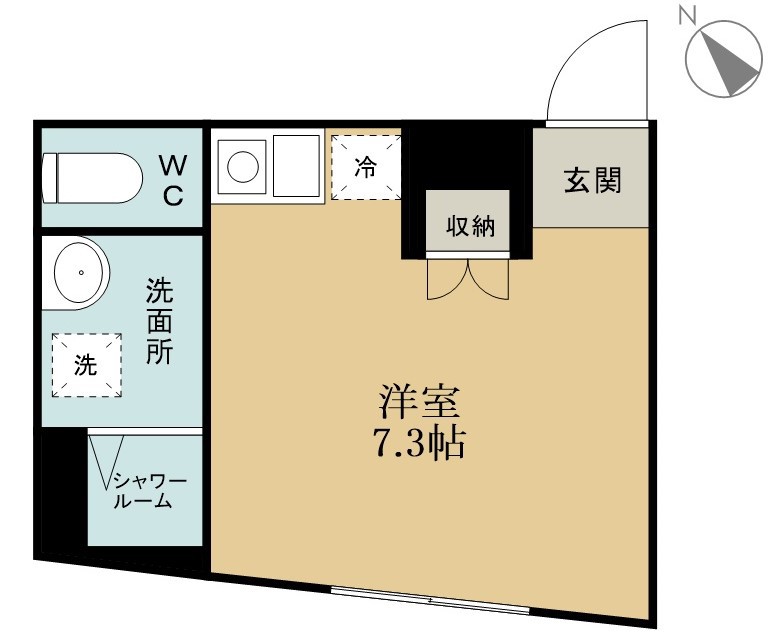 Ｆｌａｔ八千代村上 101号室 間取り
