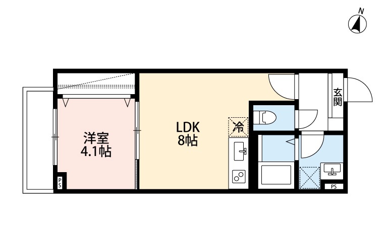 ｒｏｂｏｔ　ｈｏｍｅ　前原 302号室 間取り
