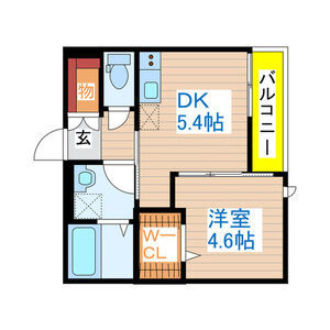プランタン村上 203号室 間取り