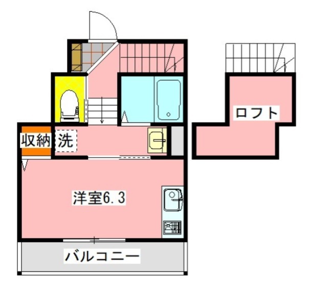 フォーカス 101号室 間取り