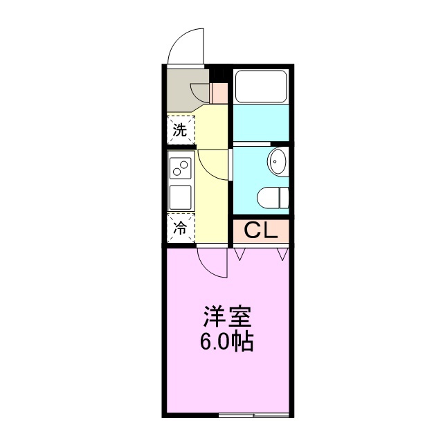 Ｃｏｃｏ　Ｓａｋｕｒａ 102号室 間取り