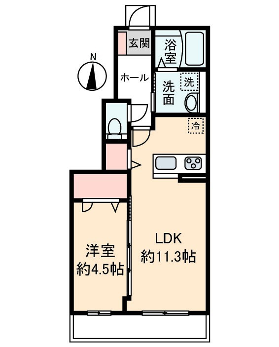 仮）宮前３丁目デシオ 101号室 間取り