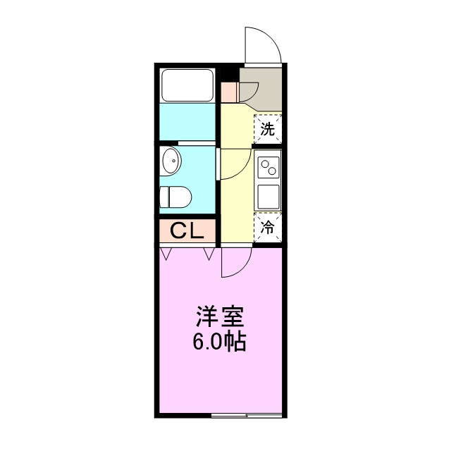 Ｃｏｃｏ　Ｓａｋｕｒａ 203号室 間取り