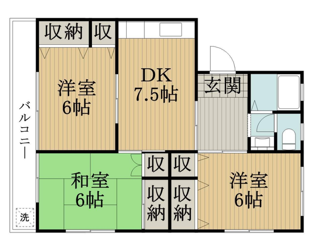 ハピネスハウスビフォー№１ 105号室 間取り
