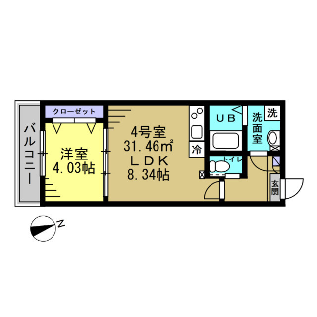 ＡＪ八千代中央 104号室 間取り