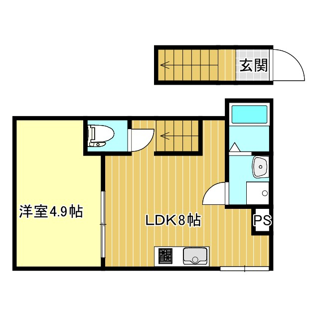 リベルテ村上 202号室 間取り