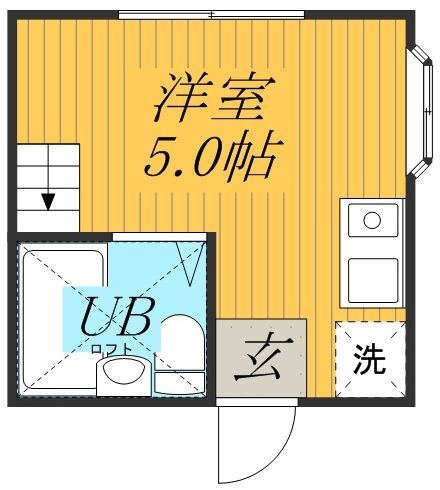 ニューコート高根台 104号室 間取り