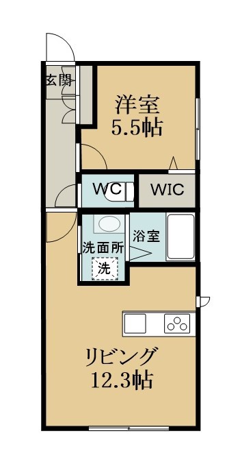 北習レジデンス 203号室 間取り