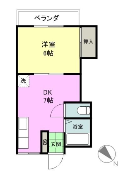 東船橋パークハウス 207号室 間取り