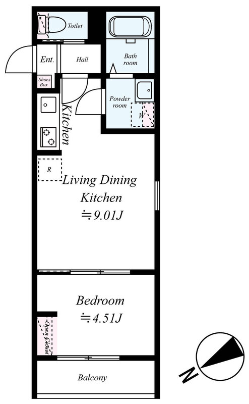ＧＲＡＤＵＳ八千代台Ⅵ 103号室 間取り