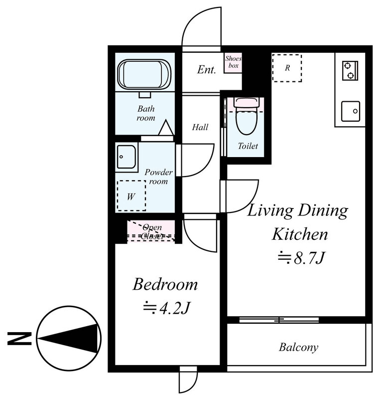 ＧＲＡＤＵＳ八千代中央 101号室 間取り