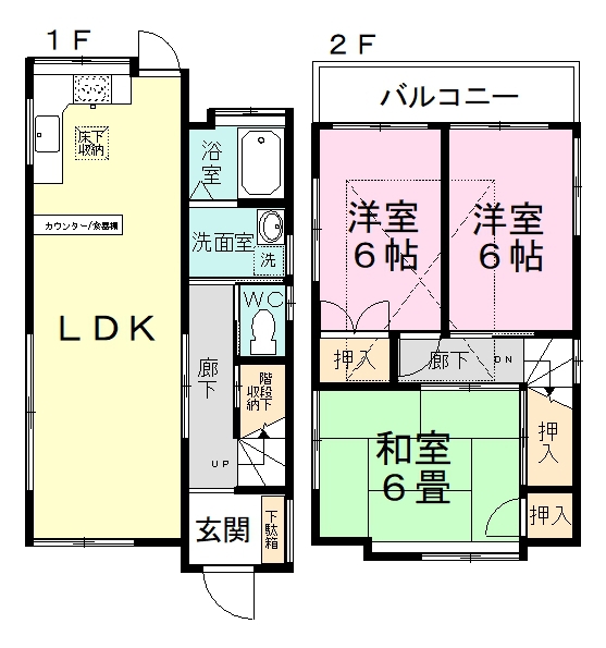 松が丘１丁目Ｉ邸 間取り
