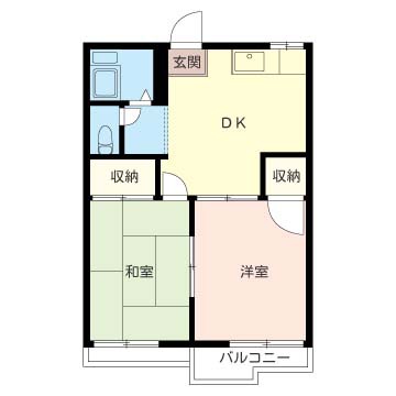 サンモール薬円台 203号室 間取り