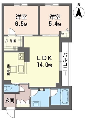 トラストメゾン白木蓮Ⅱ 102号室 間取り