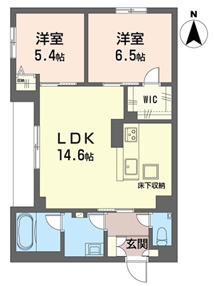 トラストメゾン白木蓮Ⅱ 101号室 間取り