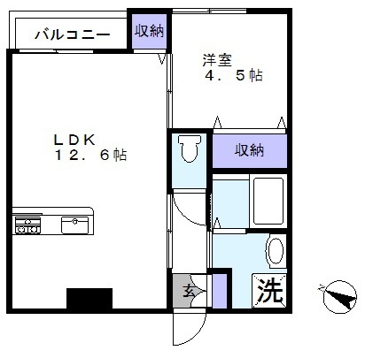 ＳＯＮＯＲＡ滝不動 304号室 間取り