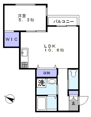 ＳＯＮＯＲＡ滝不動 204号室 間取り