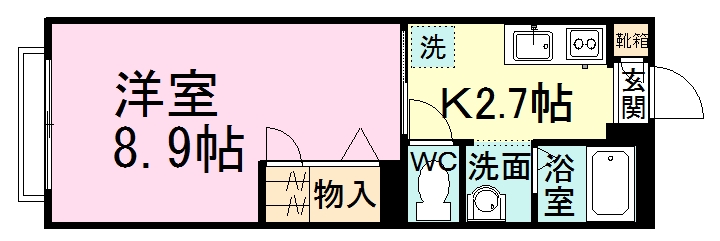 パインウッドハイツ 202号室 間取り